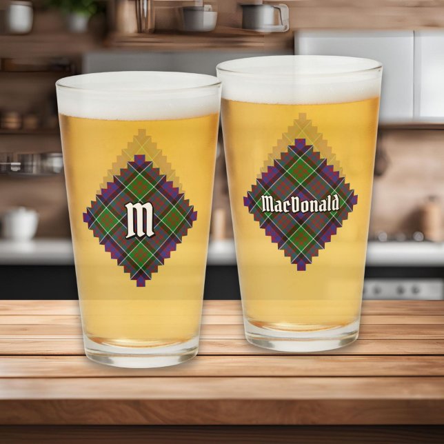 Clan MacDonald of Clanranald Tartan Glass (Creator Uploaded)