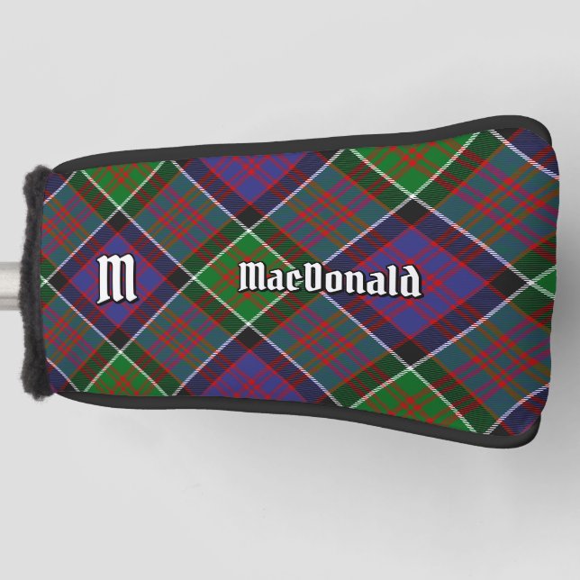 Clan MacDonald of Clanranald Tartan Golf Head Cover (Front)