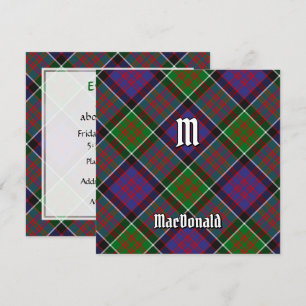 Clan MacDonald of Clanranald Tartan Invitation