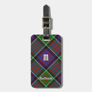 Clan MacDonald of Clanranald Tartan Luggage Tag