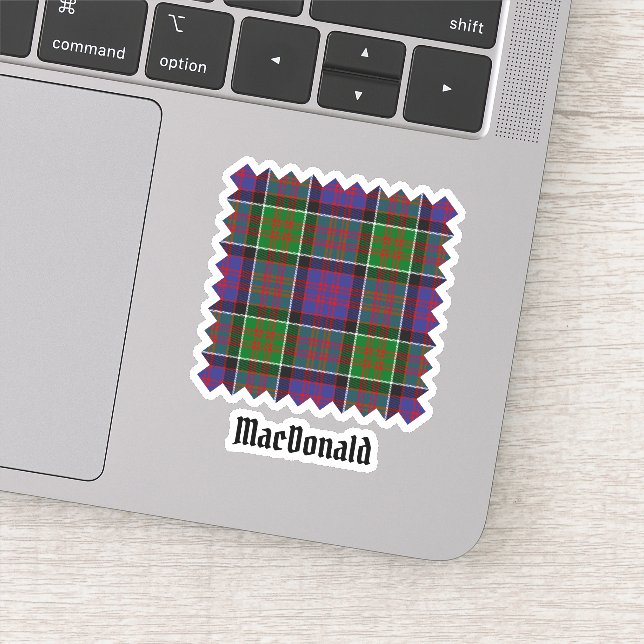 Clan MacDonald of Clanranald Tartan Sticker (Detail)