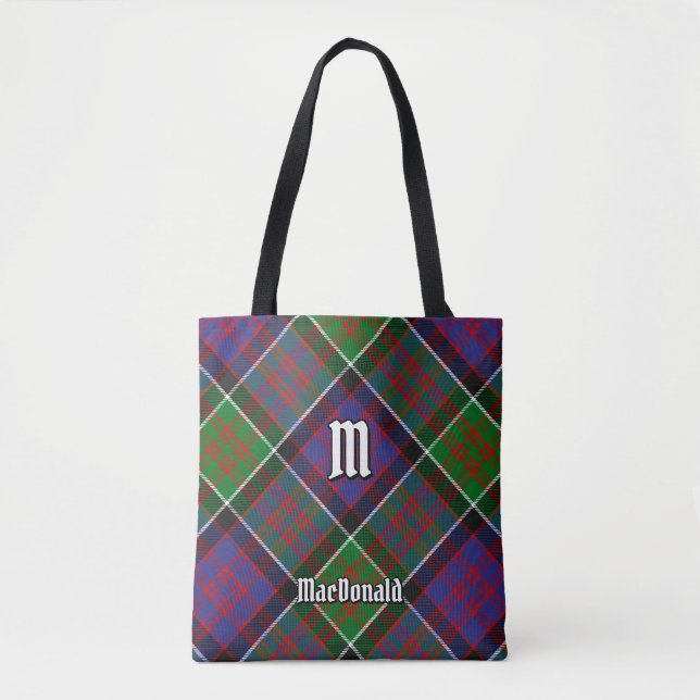 Clan MacDonald of Clanranald Tartan Tote Bag (Front)