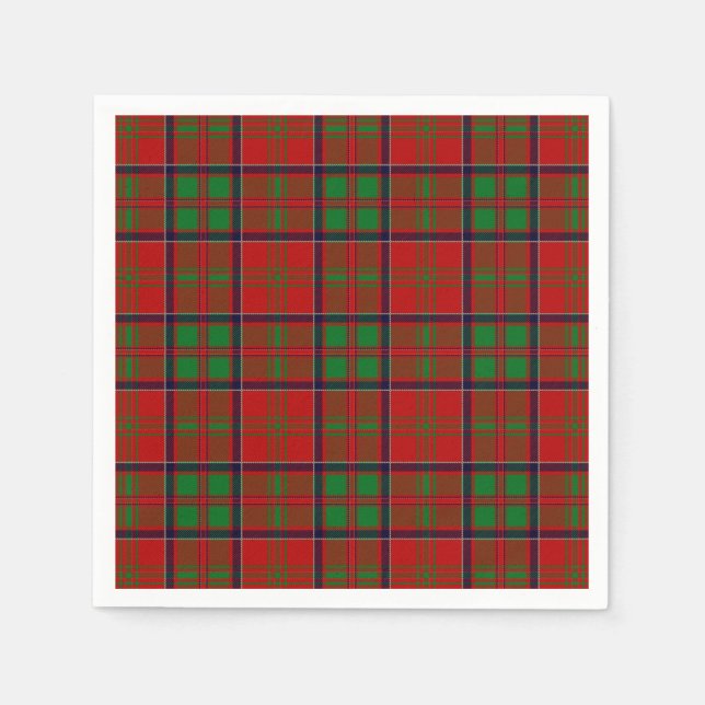 Clan MacDonald Of Glencoe Tartan Napkin (Front)