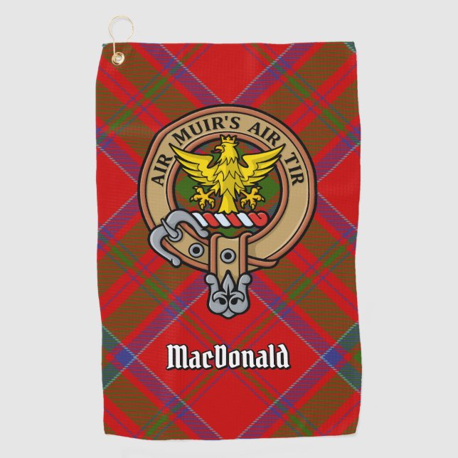 Clan MacDonald of Keppoch Crest Golf Towel (Front)