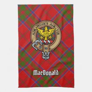 Clan MacDonald of Keppoch Crest Kitchen Towel