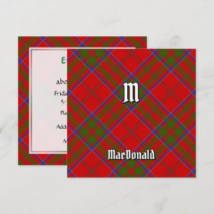 Clan MacDonald of Keppoch Tartan Invitation