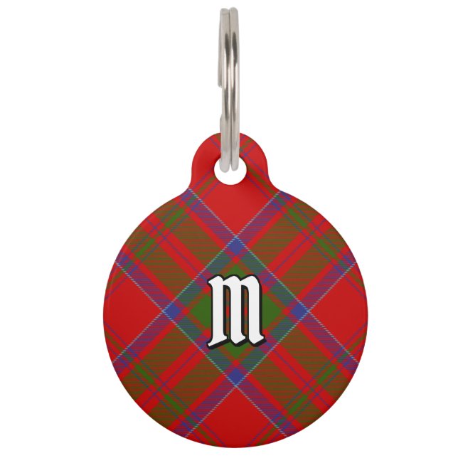 Clan MacDonald of Keppoch Tartan Pet ID Tag (Front)