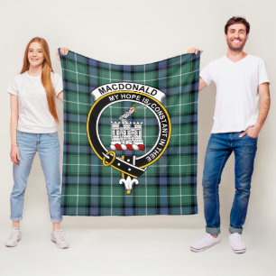 Clan MacDonald Of The Isles Hunting Ancient Macdon Fleece Blanket
