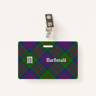 Clan MacDonald Tartan Badge