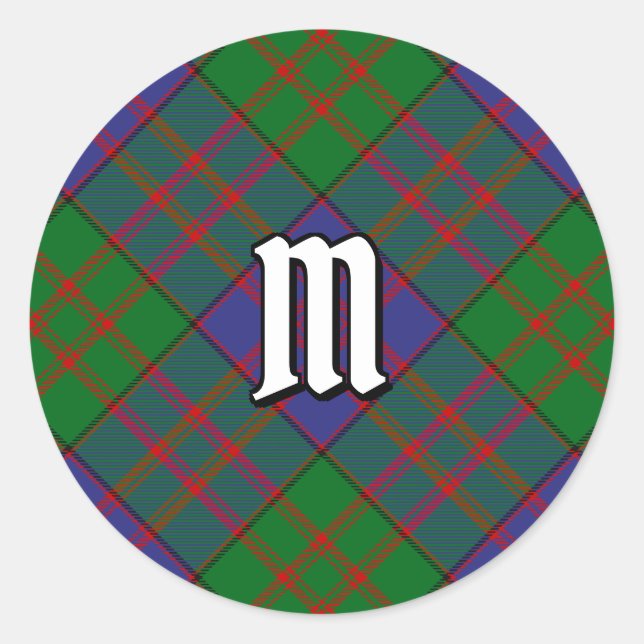 Clan MacDonald Tartan Classic Round Sticker (Devant)