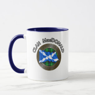 Clan MacDonald Tartan & Flag Mug