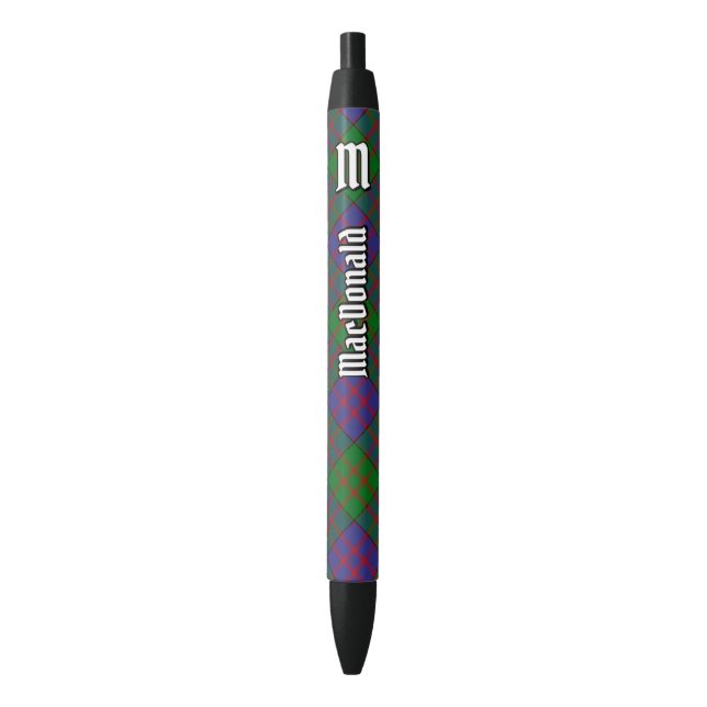 Clan MacDonald Tartan Ink Pen (Front Vertical)