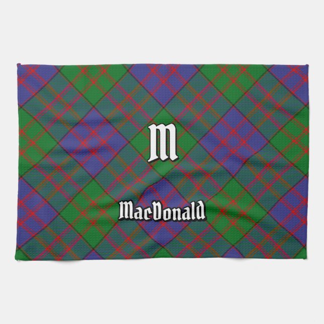 Clan MacDonald Tartan Serviette de cuisine (Horizontal)