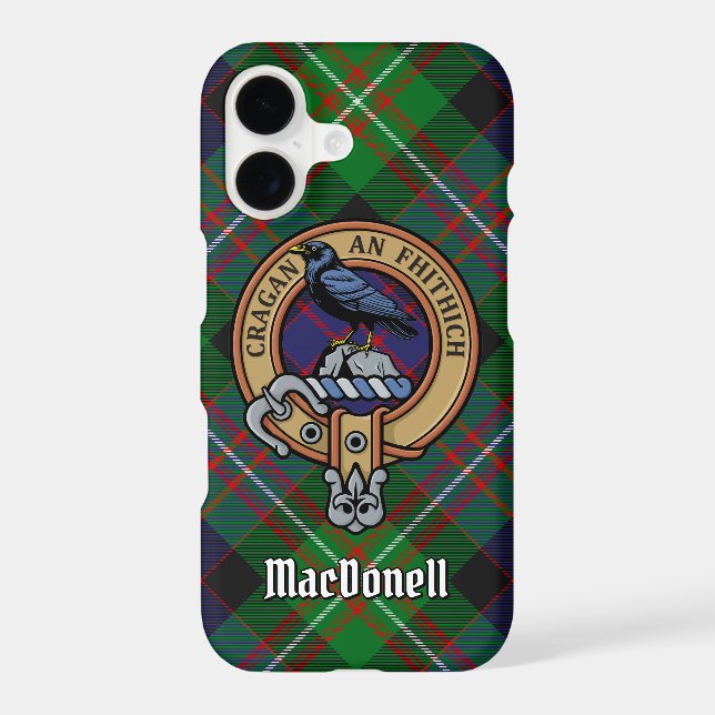 Clan MacDonell of Glengarry Crest over Tartan (Back)