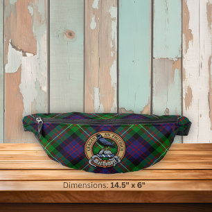 Clan MacDonell of Glengarry Crest over Tartan Fanny Pack
