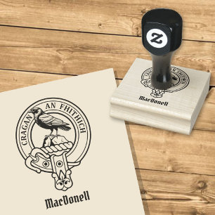 Clan MacDonell of Glengarry Crest Rubber Stamp