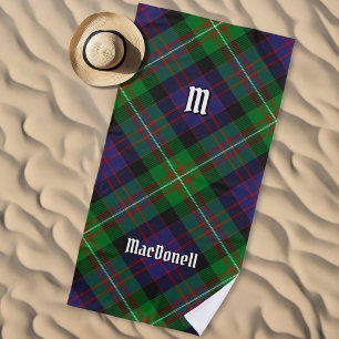 Clan MacDonell of Glengarry Tartan Beach Towel
