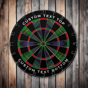 Clan MacDonell of Glengarry Tartan Dartboard