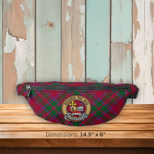 Clan MacDougall Crest over Tartan Fanny Pack