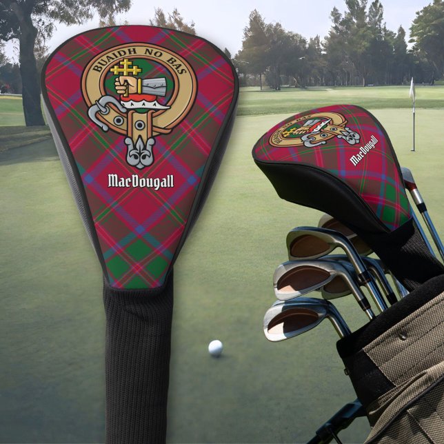 Clan MacDougall Crest over Tartan Golf Head Cover (Creator Uploaded)