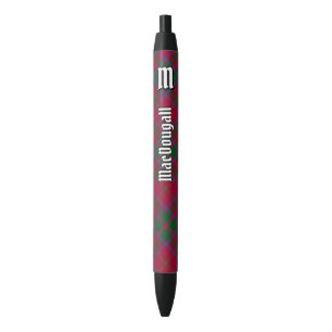 Clan MacDougall Tartan Black Ink Pen