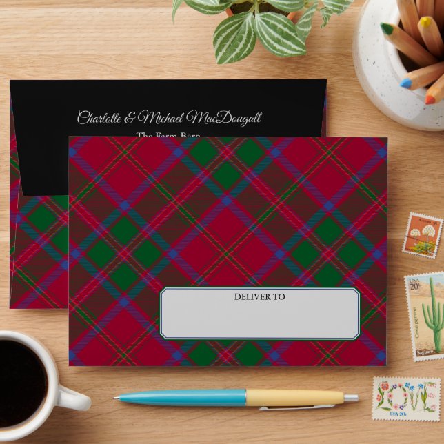Clan MacDougall Tartan Envelope (Desk)