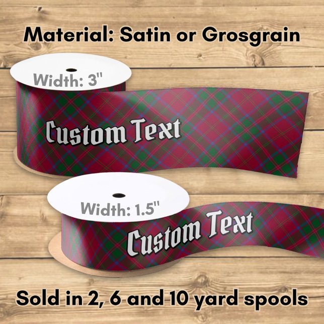 Clan MacDougall Tartan Satin Ribbon (Creator Uploaded)