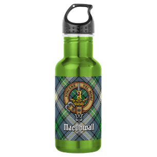 Clan MacDowall Crest over Tartan 532 Ml Water Bottle