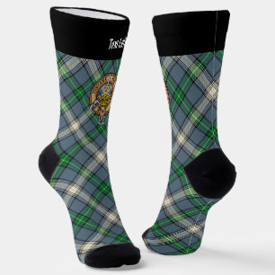 Clan MacDowall Crest over Tartan Socks
