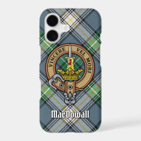 Clan MacDowall Crest sur Tartan