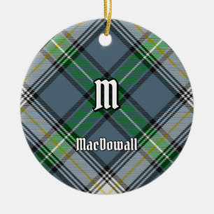 Clan MacDowall Tartan Ceramic Ornament