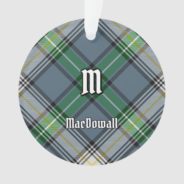 Clan MacDowall Tartan Ornament (Front)