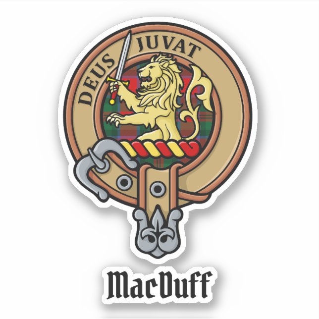 Clan MacDuff Crest over Tartan (Front)