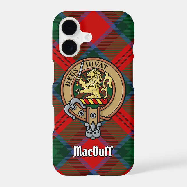 Clan MacDuff Crest over Tartan (Back)