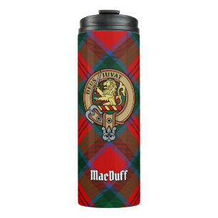 Clan MacDuff Crest over Tartan Thermal Tumbler