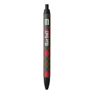Clan MacDuff Tartan Black Ink Pen
