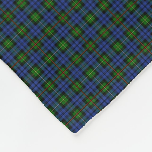 Clan MacEwan Tartan Fleece Blanket (Corner)