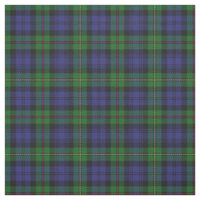 Clan MacEwen Scottish Tartan Plaid Fabric (Swatch)