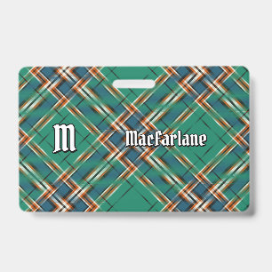 Clan MacFarlane Ancient Hunting Tartan Badge
