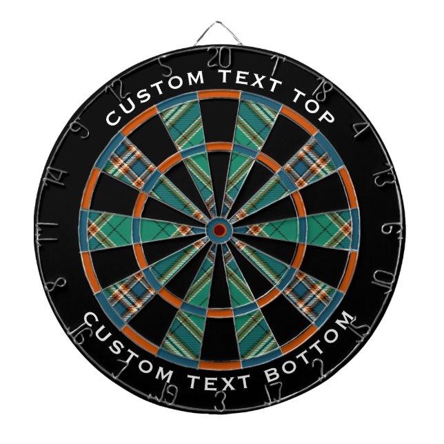 Clan MacFarlane Ancient Hunting Tartan Dartboard (Front)