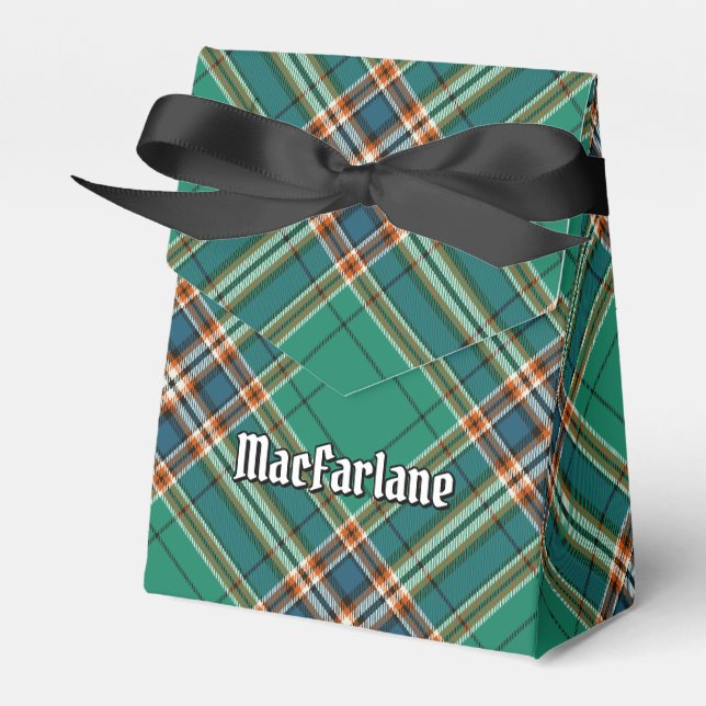 Clan MacFarlane Ancient Hunting Tartan Favor Box (Front Side)