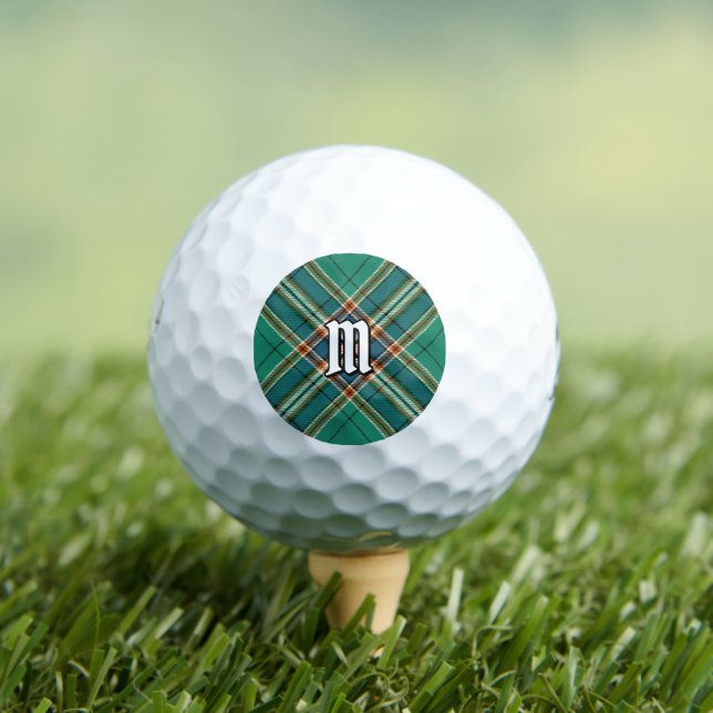 Clan MacFarlane Ancient Hunting Tartan Golf Balls (Insitu Tee)