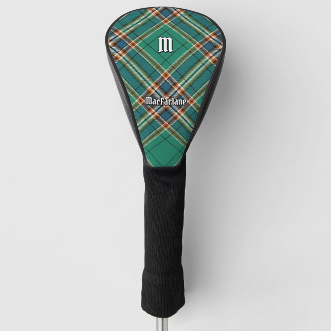 Clan MacFarlane Ancient Hunting Tartan Golf Head Cover (Front)