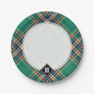 Clan MacFarlane Ancient Hunting Tartan Paper Plate