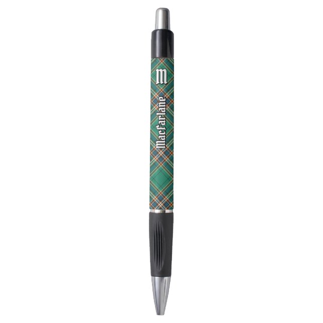 Clan MacFarlane Ancient Hunting Tartan Pen (Front Vertical)