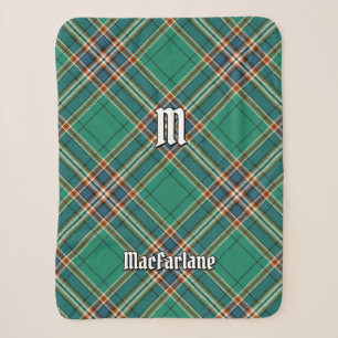 Clan MacFarlane Ancient Hunting Tartan Sherpa Blanket