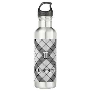 Clan MacFarlane Black and White Tartan 710 Ml Water Bottle
