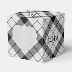 Clan MacFarlane Black and White Tartan Favor Box