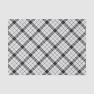 Clan MacFarlane Black and White Tartan Tissue Paper