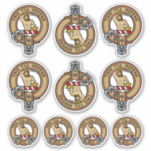 Clan MacFarlane Crest Sticker Set